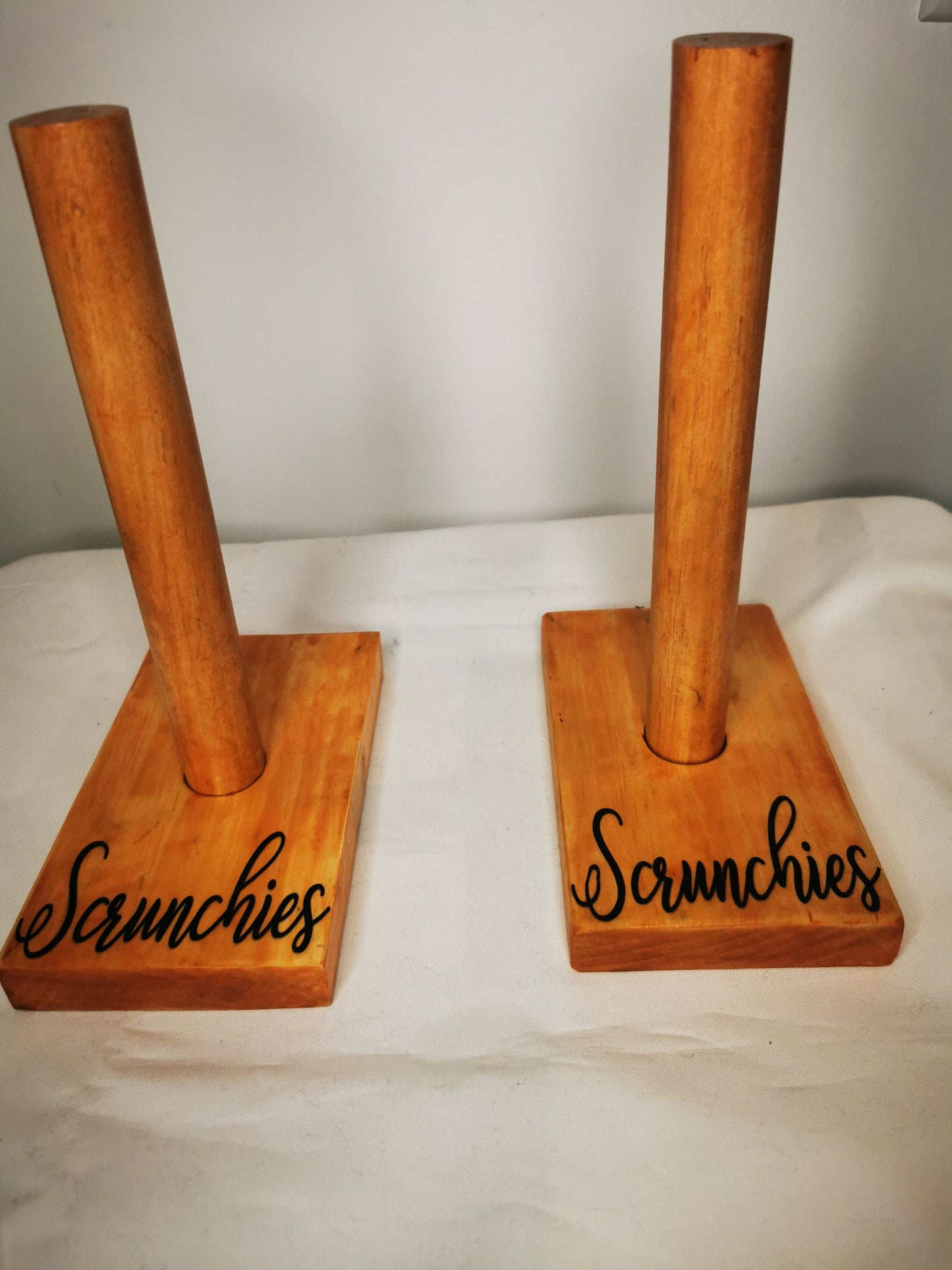 Handmade Wooden Scrunchie Holder