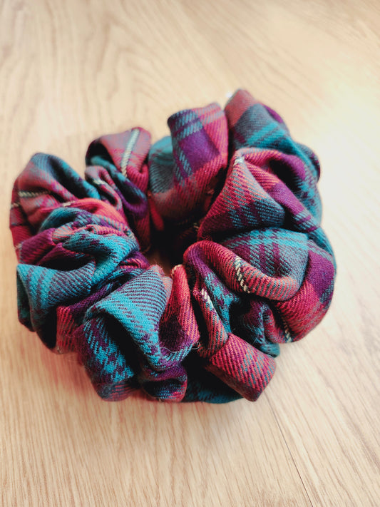 Tartan Twist Scrunchie