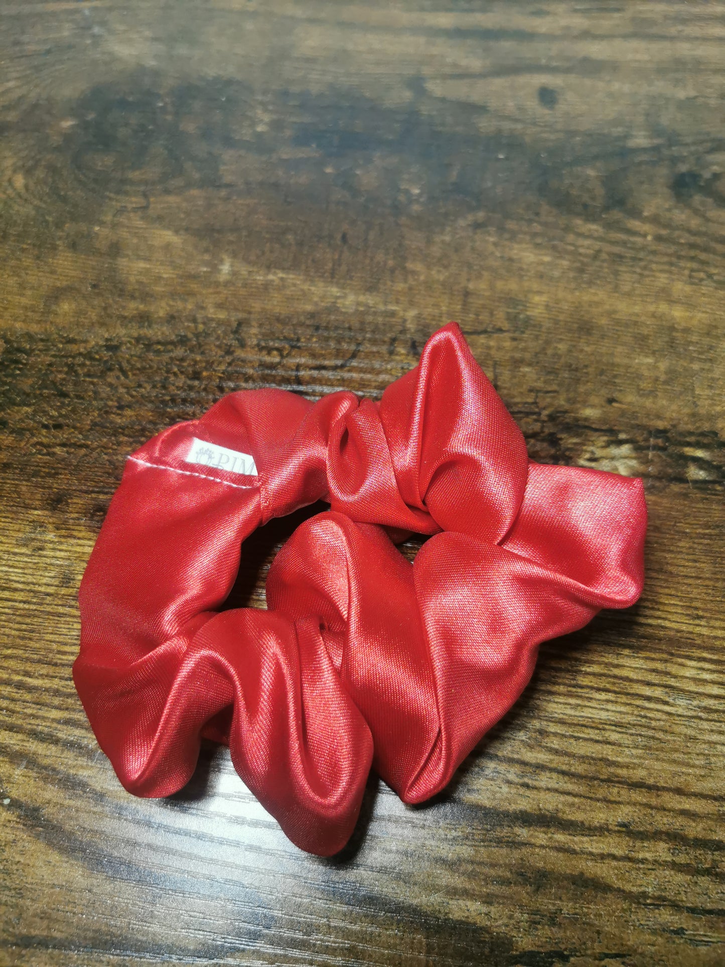 Red Satin Scrunchies